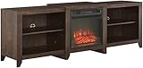 Crosley Furniture Ronin Low Profile Kamin-TV-Ständer für 75+ Zoll...