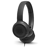 JBL Tune500 On-Ear Kopfhörer mit Kabel in Schwarz – Ohrhörer mit...