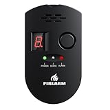 Firlarm Gasmelder, Plug-in Gaswarner mit LED Digitalanzeige und 85dB Alarm,...