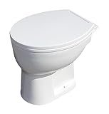 Stand-WC SEPIA weiß Tiefspüler inkl. WC-Sitz absenkbar
