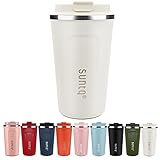 SUNTQ Kaffeebecher to go aus Edelstahl - Thermobecher Doppelwand Isoliert -...