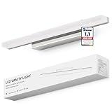 Yafido LED Spiegelleuchte Bad 40CM Spiegellampe Badezimmer Naturweiß über...