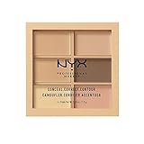 NYX Professional Makeup Conceal, Correct, Contour Palette, Sechs Farbtöne,...