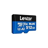 Lexar Blue Micro SD Karte 512GB, bis zu 160 MB/s Lesen, microSDXC...
