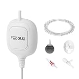 FEDOUR Nano Leise Aquarium Luftpumpe, Mini Whisper-Luftpumpe für Aquarien,...
