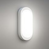 Kellerlampe LED 18W 2000Lm Neutralweiß 4000K, LED Ovalleuchte, IP65...