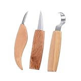 AKOOSY 3 Stk. Teiliges Schnitzmesser Set aus Rostfreiem mit Ergonomischem...