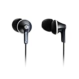 Panasonic RP-HJE125E-K Ergofit In-Ear-Kopfhörer mit kraftvollem Klang,...