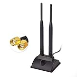 Eightwood WiFi Antenne 2.4G / 5.8G Dual Frequency Magnetic 6dBi RP-SMA...