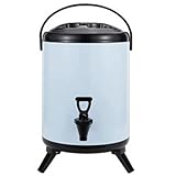 Isolierter Getränkespender aus Edelstahl mit Zapfhahn – 12 l...