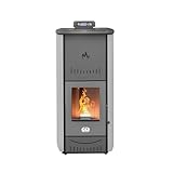 STUFE A PELLET ITALIA New York 20 Kw WiFi | Hydro-Pelletöfen für Heizung...