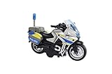 Kids Globe Polizeimotorrad (Einsatzfahrzeug mit Licht + Sound, Motorrad mit...