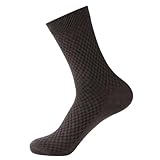 MEIION Bambus Socken Herren Business Mid Calf Socken Kleine quadratische...