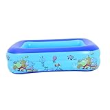 ORFOFE Aufblasbares Kinderpool Planschbecken Zwei Lagen PVC Badewanne...