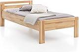 WOODLIVE DESIGN BY NATURE Massivholz-Bett aus Kernbuche, als Seniorenbett...