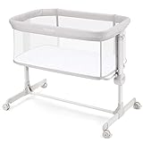 Ezebaby Beistellbett, 2 in1 Baby Bett ab Geburt bis 9 kg, Zustellbett 7...