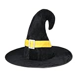 Bbtcxjs Hexenhut Schwarz, Hexenhut Damen, Zauberer Hut Hexen Deko,...