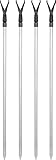 normani Teleskop-Rutenhalter Rutenständer 75-135 cm 4 Set Aluminium...