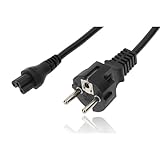 1pcs Power Cable Netzkabel Stromkabel 1m 3 pin polig Geeignet für Dell HP...