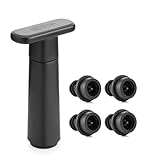 WOTOR Wein Vakuumpumpe mit 4 Stopfen, Weinflaschenverschluss,...