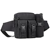 Huntvp Taktisch Hüfttasche mit Flaschenhalter Militärisch Bauchtasche...