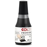 COLOP Premium Stempelfarbe 801 schwarz, auf Wasserbasis, dermatologisch...