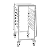 Royal Catering RCTW 6 GN 1/1 Tablettwagen 80 mm Abstand Edelstahl 6...