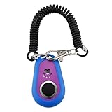 zwxqe Hundeklicker – Doppelfarbiger Haustier-Klicker für Hundetraining,...