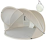 Pop Up Strandzelt UV Schutz Leichte Strandmuschel für Garten & Outdoor...