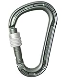 EDELRID Unisex – Erwachsene HMS Magnum Screw Carabiner, Slate, one Size