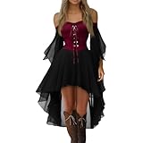 Mittelalter Kleidung Damen Große Größen Schwarzes Renaissance Sexy...
