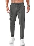 PINSPARK Jogginghose Herren Leichte Trainingshose Lang Sporthose UPF 50+...