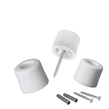 LouMaxx 3 Stück Türstopper Boden zum Schrauben aus Gummi - 3er Set in...