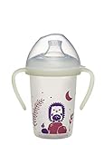 NIP Trinklernflasche Day&Night: auslaufsicherer Trinkbecher mit Griff &...