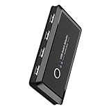 Vaguelly USB Peripherieschalter Port Hub Für Computer Automatischer...