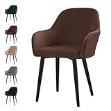 Alishomtll Stretch Samt Stuhlhussen 1er Set Universal Sesselbezug...