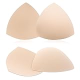 WLLHYF BH-Einlagen Einsätze Dreieckige Atmungsaktive 2 Paar BH Einsätze...