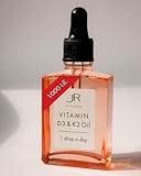 JULIE & ROSE Vitamin D3 + K2 Tropfen hochdosiert zur Einnahme, flüssig,...
