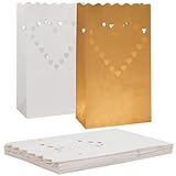 Kurtzy 20 STK Lichtertüten Papier - Papier Lampions Feuerfest Kerzentüten...