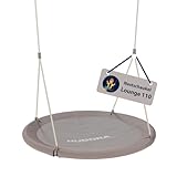 HUDORA Nestschaukel Lounge - Höhenverstellbare Hängeschaukel mit 90/110cm...