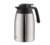 THERMOS THV 1,50l, steel, Thermoskanne 1,5l aus Edelstahl, 12 h heiß / 24...