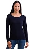 CASH-MERE.CH 100% Kaschmir Damen Pullover | Sweater Rundhalsausschnitt...