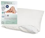 allsana Allergiker Kissenbezug 80x80 cm | Allergie Bettwäsche | Anti...