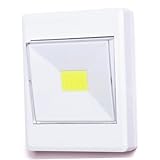 Operitacx 4 Stück Cob LED Schrankleuchte Batteriebetrieben ohne Batterie...