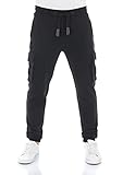 riverso Herren Sweathose RIVLars Trainingshose Cargo Jogger Jogginghose...