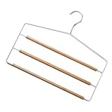 PartyKindom Hosenbügel Mehrschichtig Platzsparend Robuster Klemmbügel...