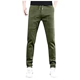 Gefomuofe Jogginghose Herren Slim Fit Trainingshose Herren Baumwolle Chino...