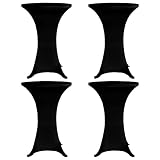Frdhee Stuhlhussen Stehtischhusse Stuhlbezüge,Stehtischhussen 4 STK. 80 cm...
