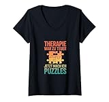 Damen Therapie war zu teuer – jetzt mach ich Puzzles T-Shirt mit...