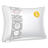 Orange Wave Kopfkissen 40x80cm Federkissen - 3-Kammer Daunenkissen 40x80...